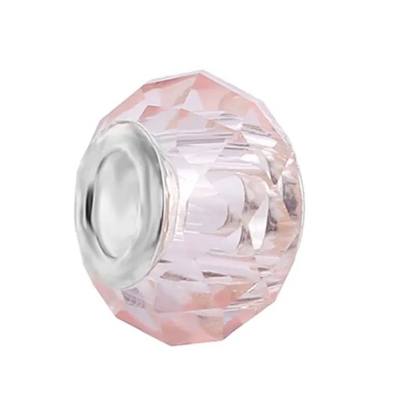 💗PRETTY PINK CRYSTAL CHARM THAT FITS ANY PANDORA BRACELET💗 - Picture 3 of 3